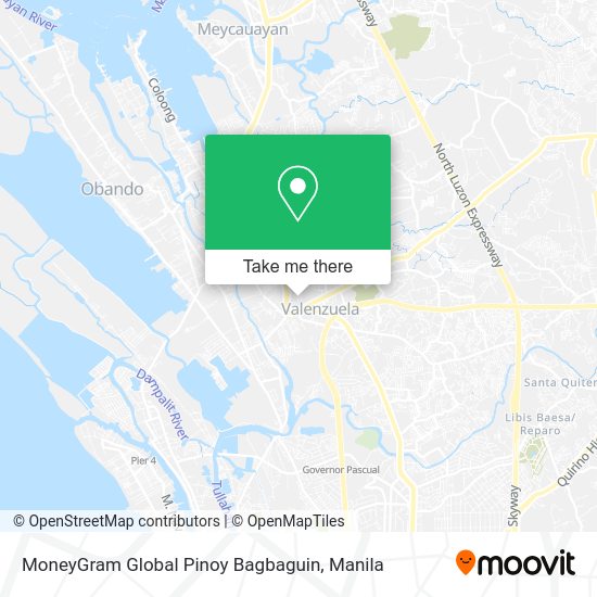 MoneyGram Global Pinoy Bagbaguin map