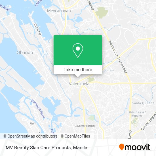 MV Beauty Skin Care Products map