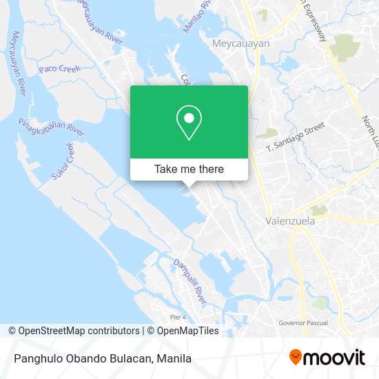 Panghulo Obando Bulacan map