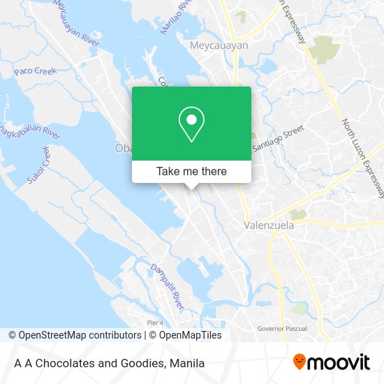 A A Chocolates and Goodies map