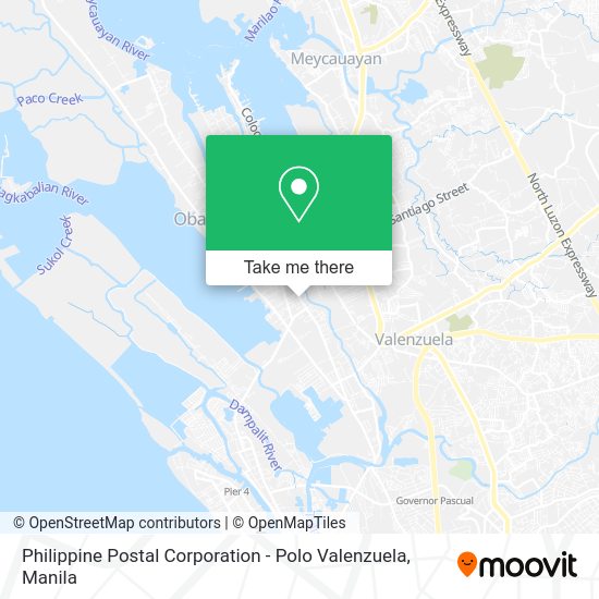 Philippine Postal Corporation - Polo Valenzuela map