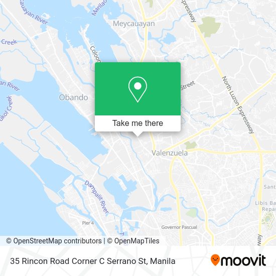 35 Rincon Road Corner C Serrano St map