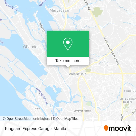 Kingsam Express Garage map