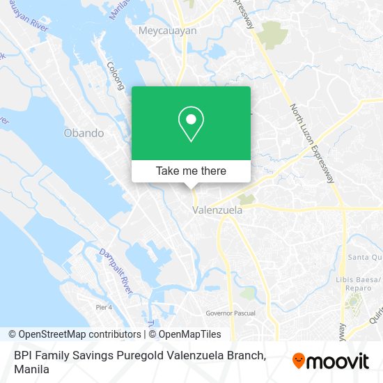 BPI Family Savings Puregold Valenzuela Branch map