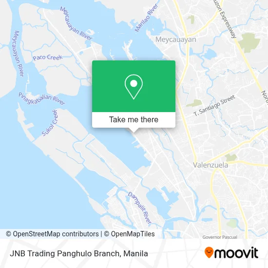 JNB Trading Panghulo Branch map