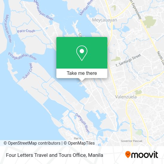 Four Letters Travel and Tours Office map