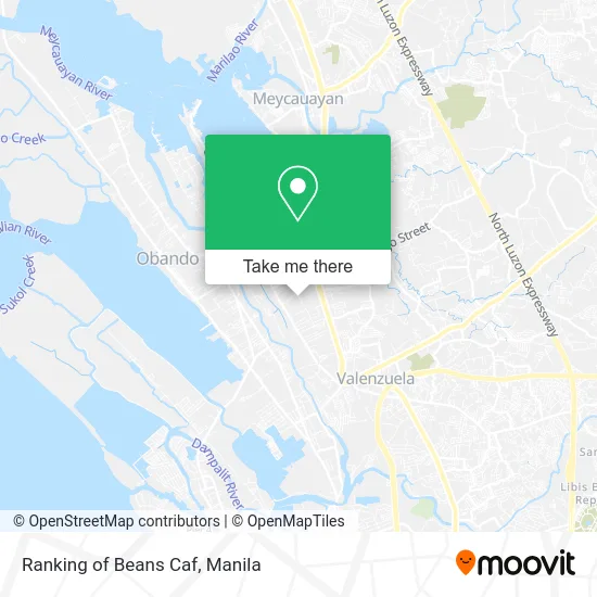 Ranking of Beans Caf map