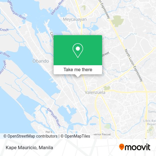 Kape Mauricio map