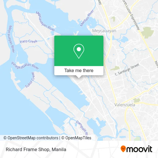 Richard Frame Shop map