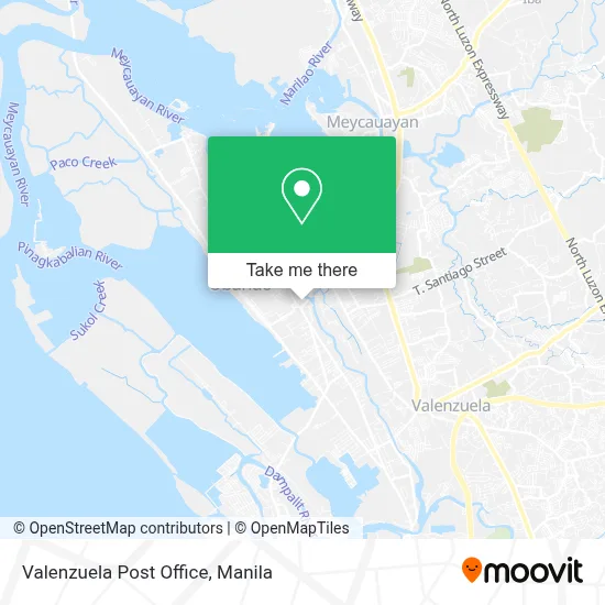 Valenzuela Post Office map