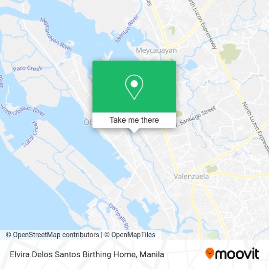 Elvira Delos Santos Birthing Home map