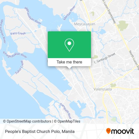 People's Baptist Church Polo map