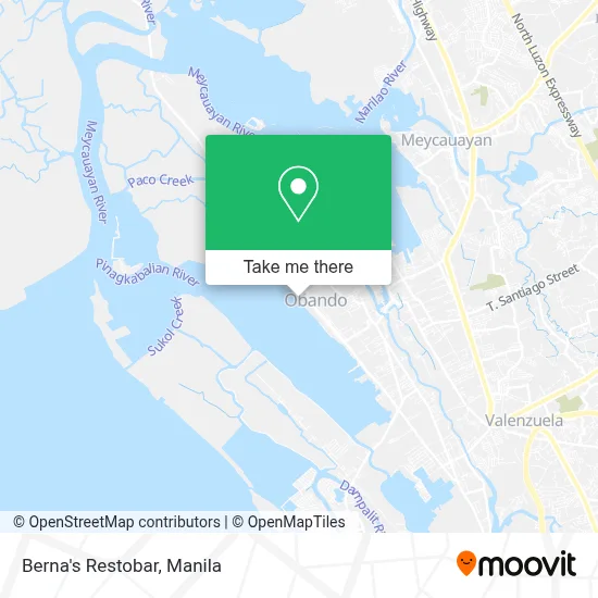 Berna's Restobar map