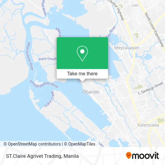 ST.Claire Agrivet Trading map