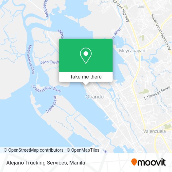 Alejano Trucking Services map