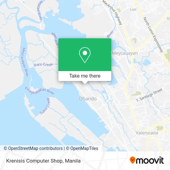 Krenisis Computer Shop map