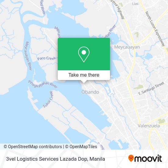 3vel Logistics Services Lazada Dop map