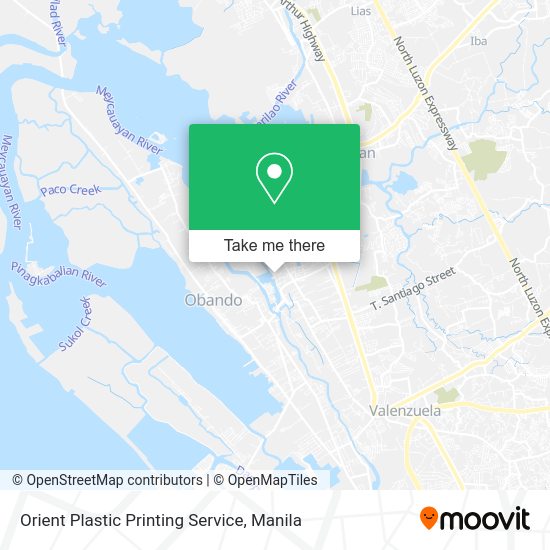 Orient Plastic Printing Service map