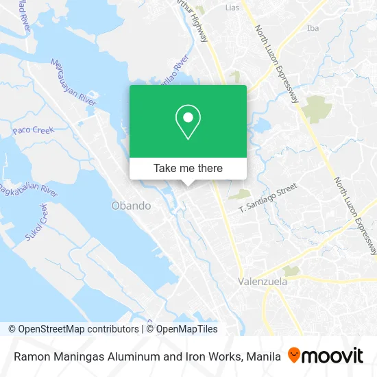 Ramon Maningas Aluminum and Iron Works map