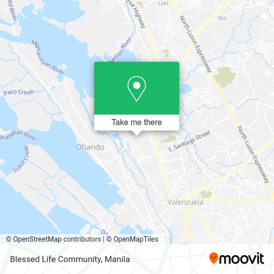 Blessed Life Community map