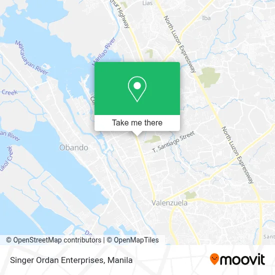 Singer Ordan Enterprises map