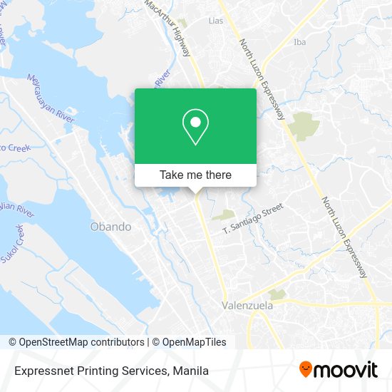 Expressnet Printing Services map
