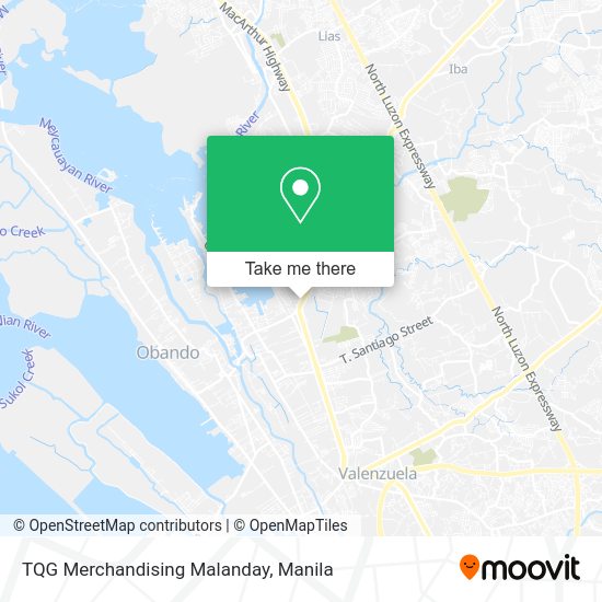 TQG Merchandising Malanday map