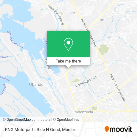 RNG Motorparts Ride N Grind map