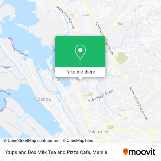 Cups and Box Milk Tea and Pizza Cafe map