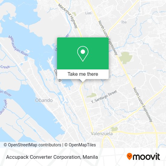 Accupack Converter Corporation map