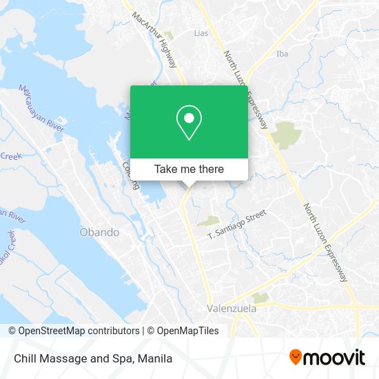 Chill Massage and Spa map