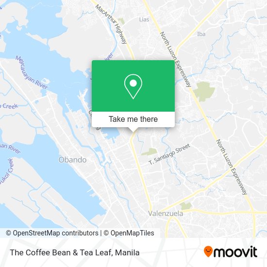 The Coffee Bean & Tea Leaf map