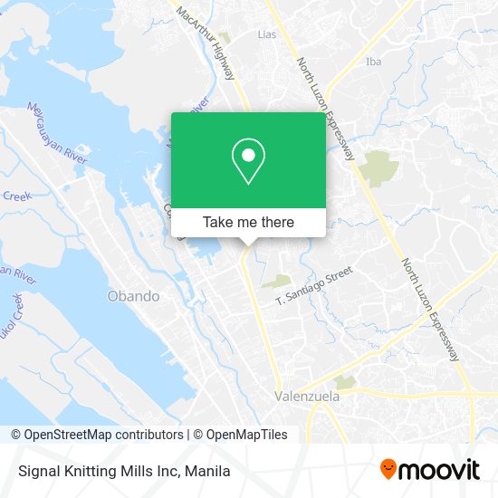 Signal Knitting Mills Inc map