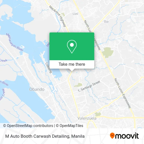 M Auto Booth Carwash Detailing map