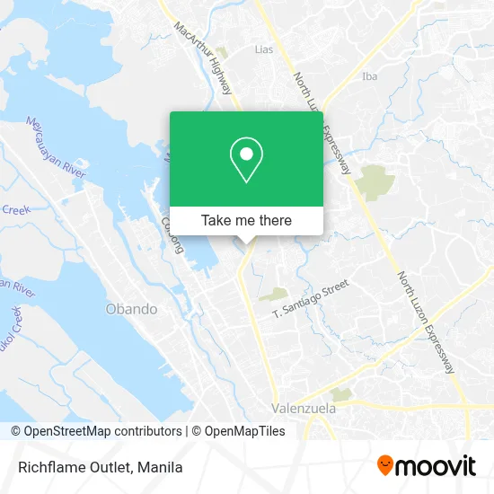 Richflame Outlet map