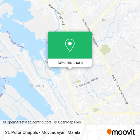 St. Peter Chapels - Meycauayan map