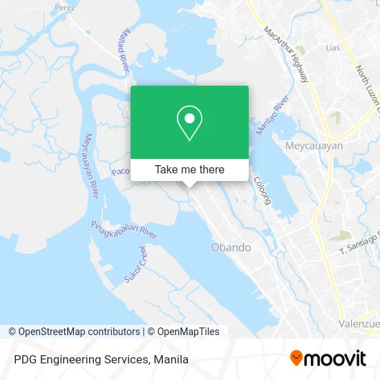 PDG Engineering Services map