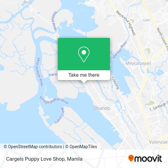Cargels Puppy Love Shop map