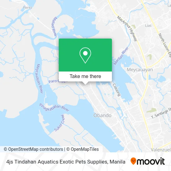 4js Tindahan Aquatics Exotic Pets Supplies map