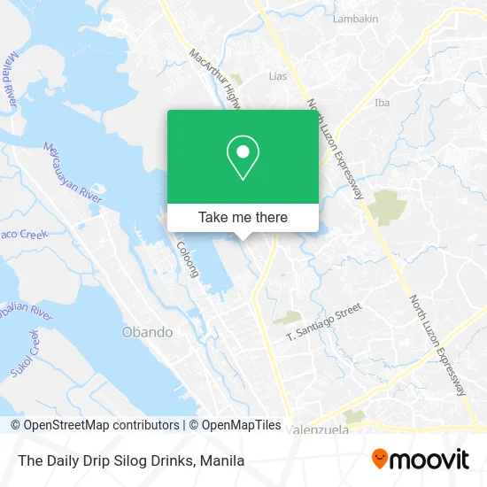 The Daily Drip Silog Drinks map