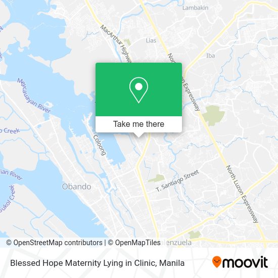 Blessed Hope Maternity Lying in Clinic map