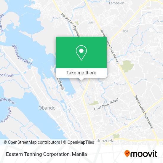 Eastern Tanning Corporation map
