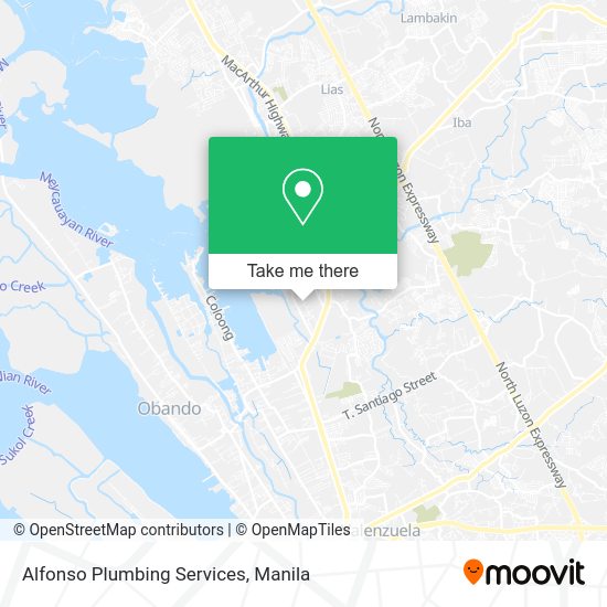 Alfonso Plumbing Services map