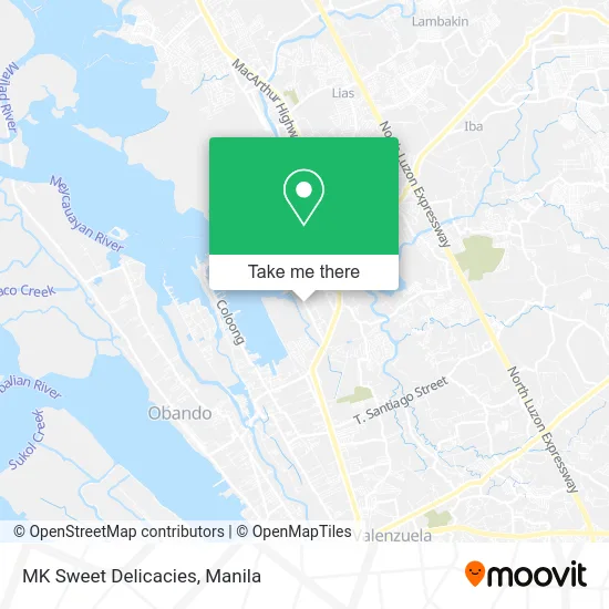MK Sweet Delicacies map