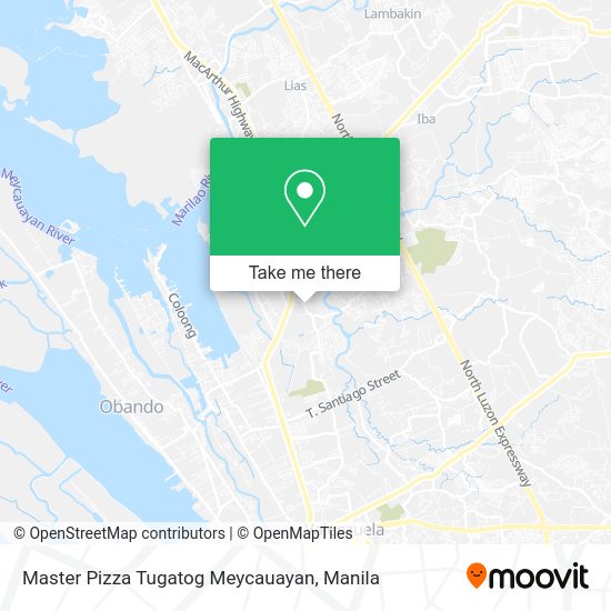 Master Pizza Tugatog Meycauayan map
