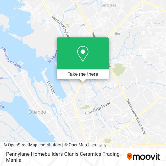Pennylane Homebuilders Olanis Ceramics Trading map