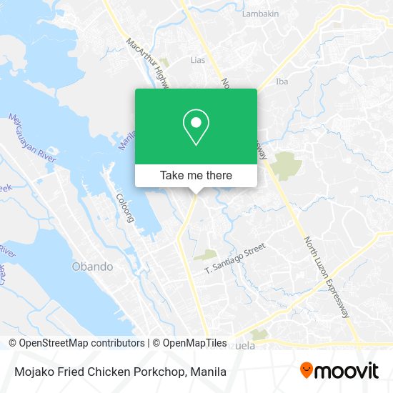 Mojako Fried Chicken Porkchop map