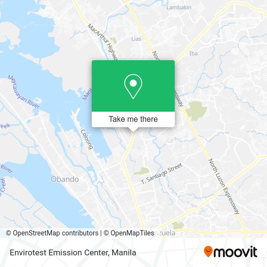 Envirotest Emission Center map