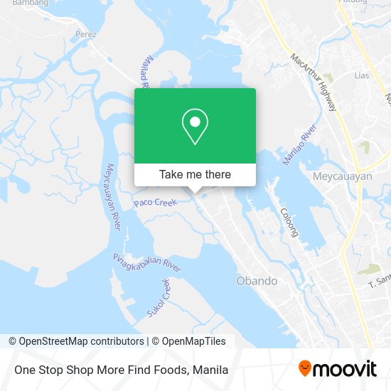 One Stop Shop More Find Foods map