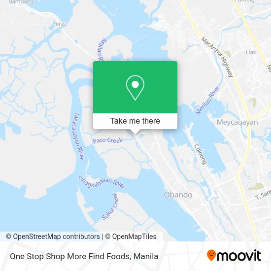 One Stop Shop More Find Foods map